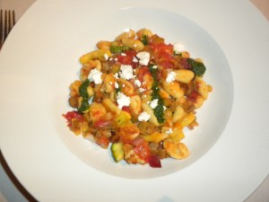 Vermont goat cheese pasta