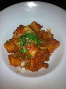rigatoni bolognese