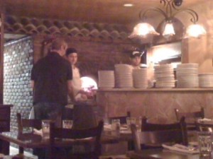 brick oven (background)