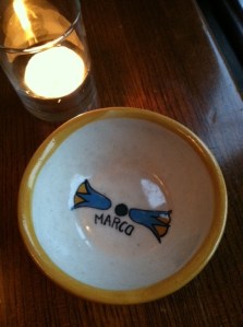 dish EVOO was poured into