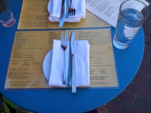 outdoor place setting